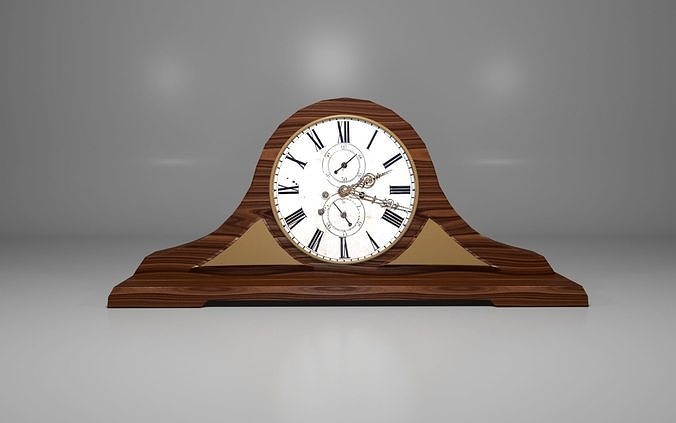 House clock Free low-poly 3D model