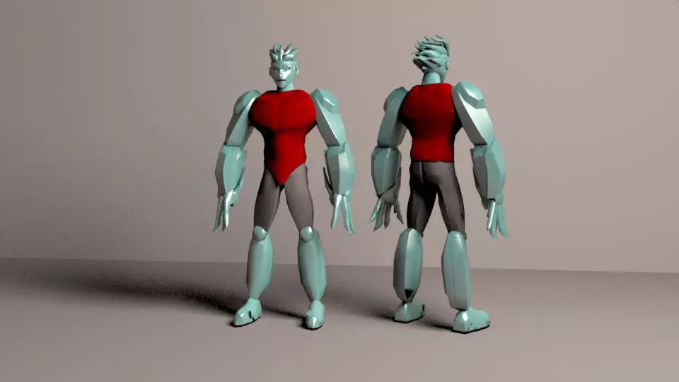 Iceman man 3D model_0