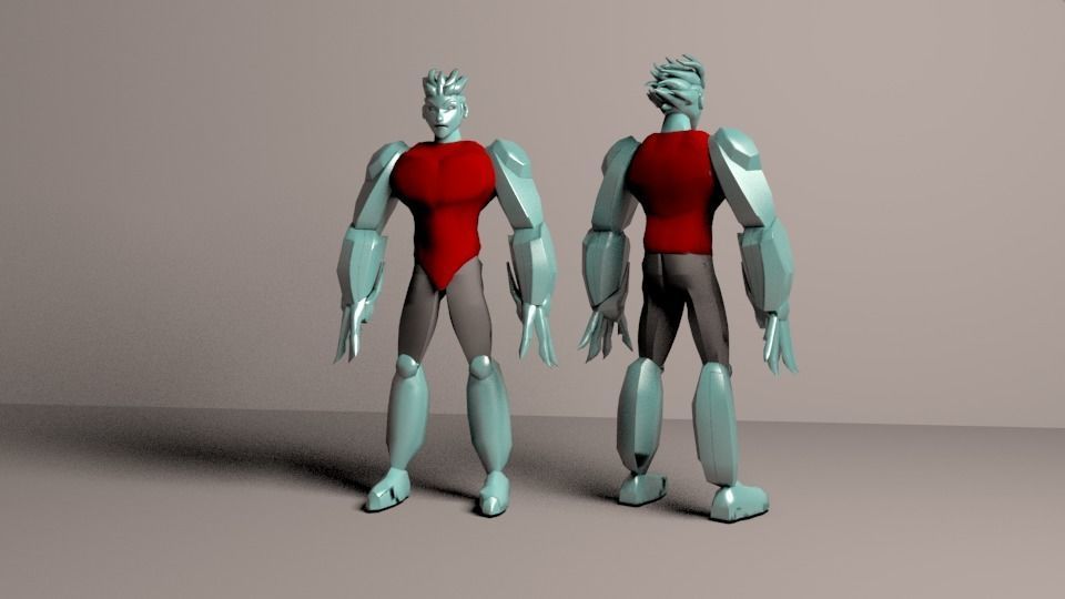 Iceman man 3D model_1