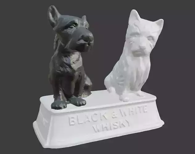 Black and White Scotch Whisky stand 3D print model