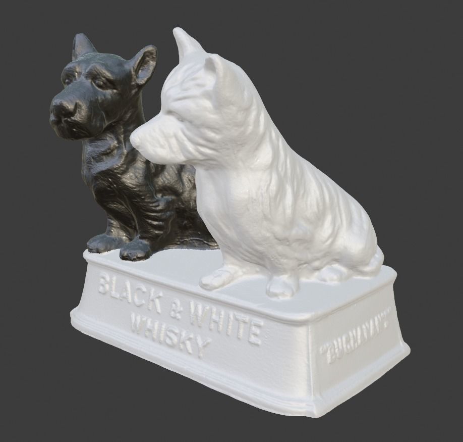 Black and White Scotch Whisky stand 3D print model_7