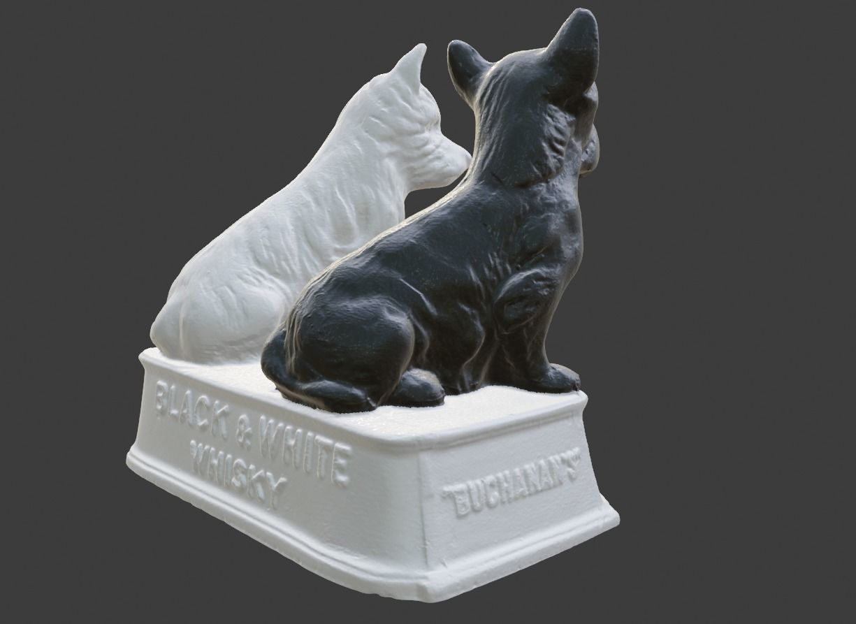 Black and White Scotch Whisky stand 3D print model_2