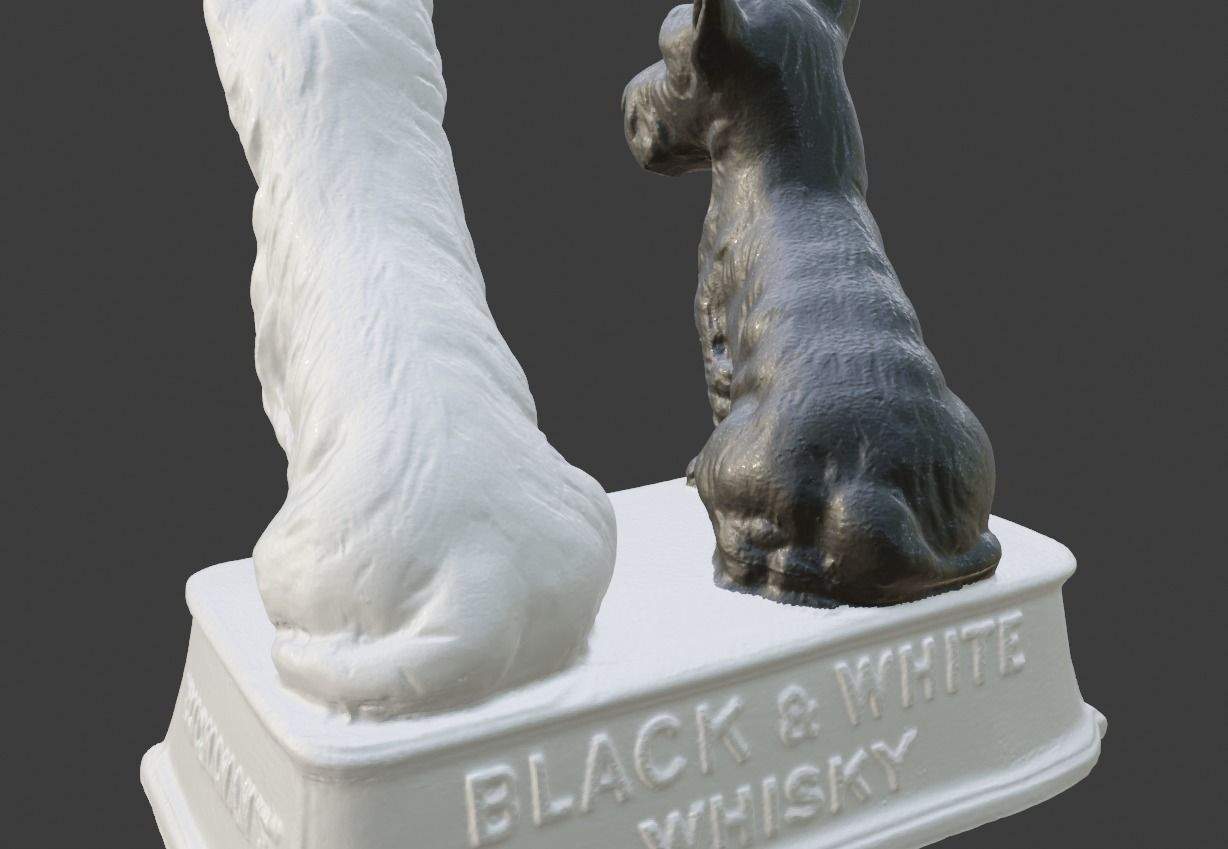 Black and White Scotch Whisky stand 3D print model_9