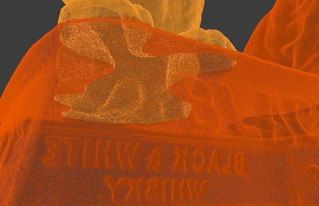 Black and White Scotch Whisky stand 3D print model_3