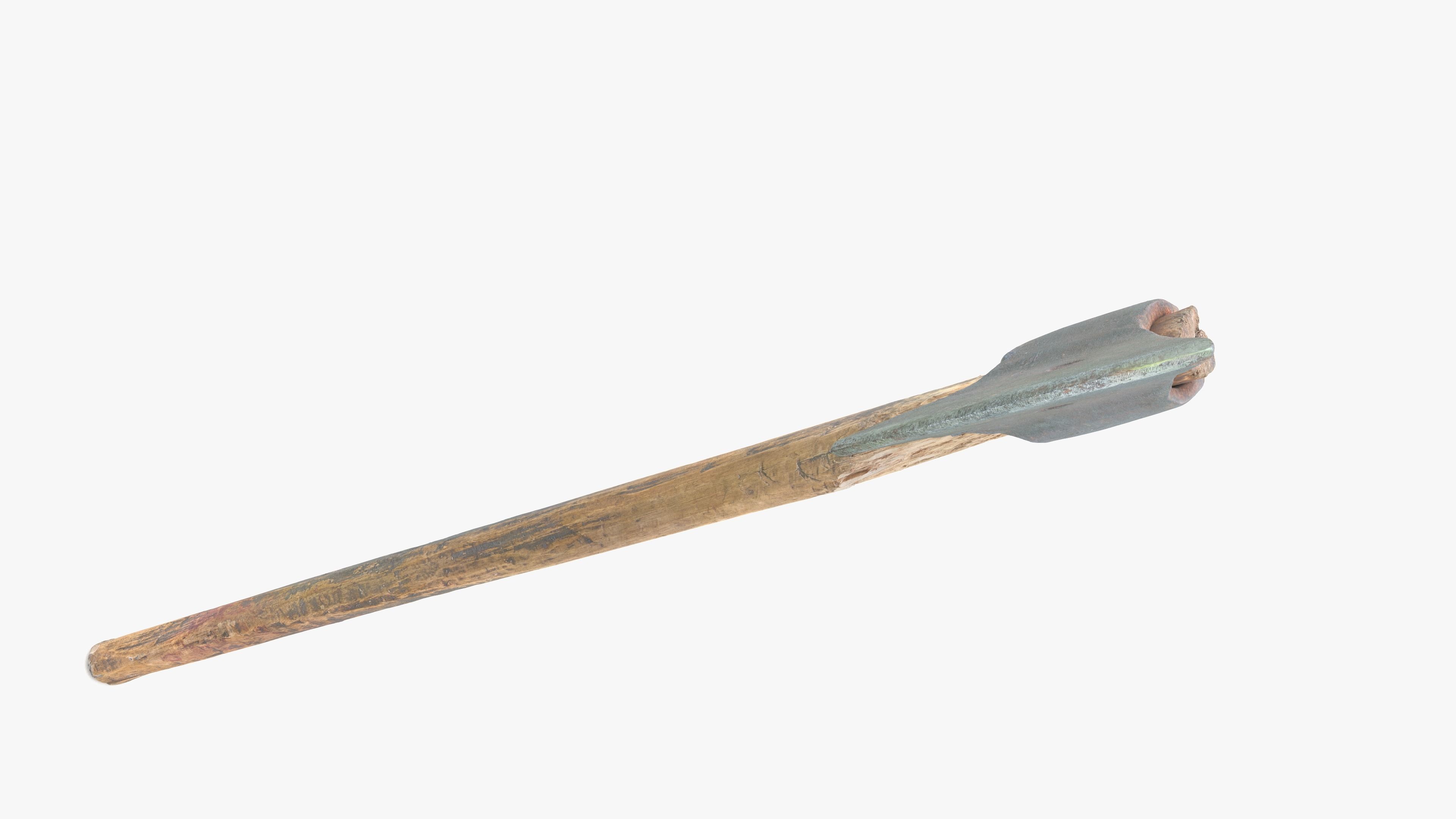 Axe Worn Low-poly 3D model_19