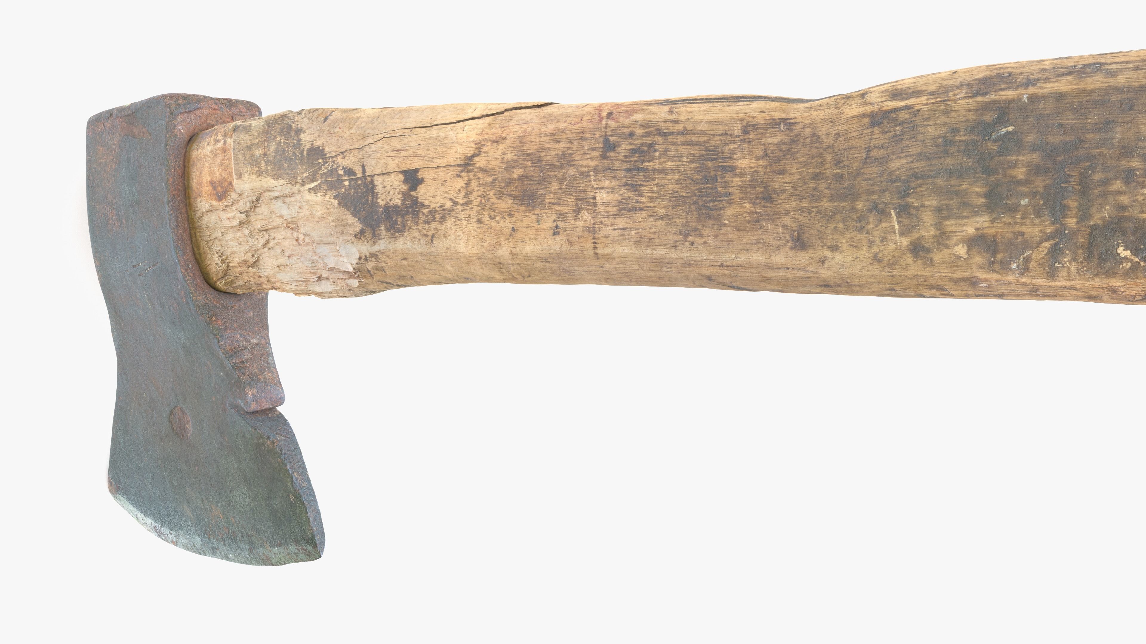 Axe Worn Low-poly 3D model_12
