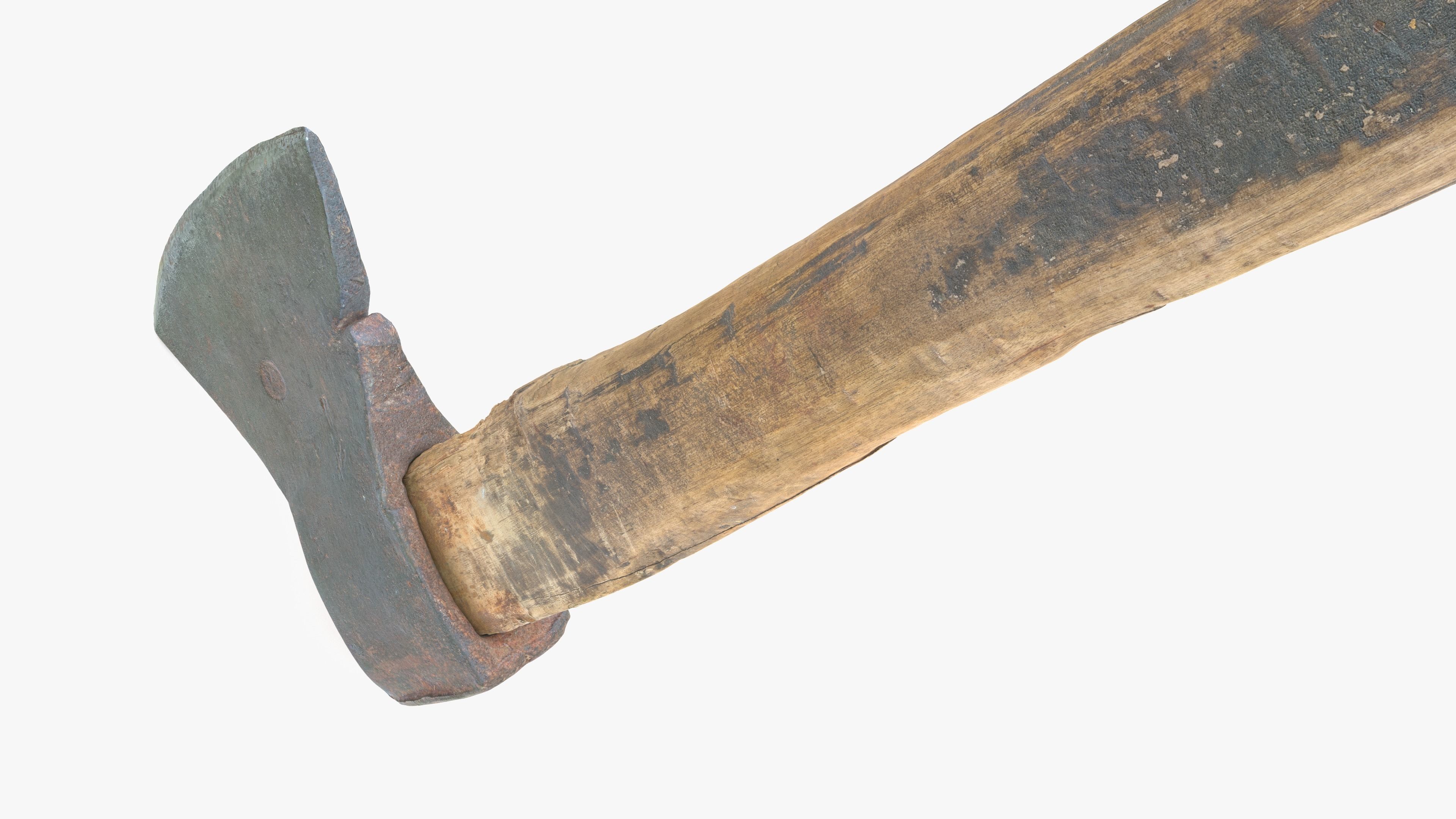 Axe Worn Low-poly 3D model_11