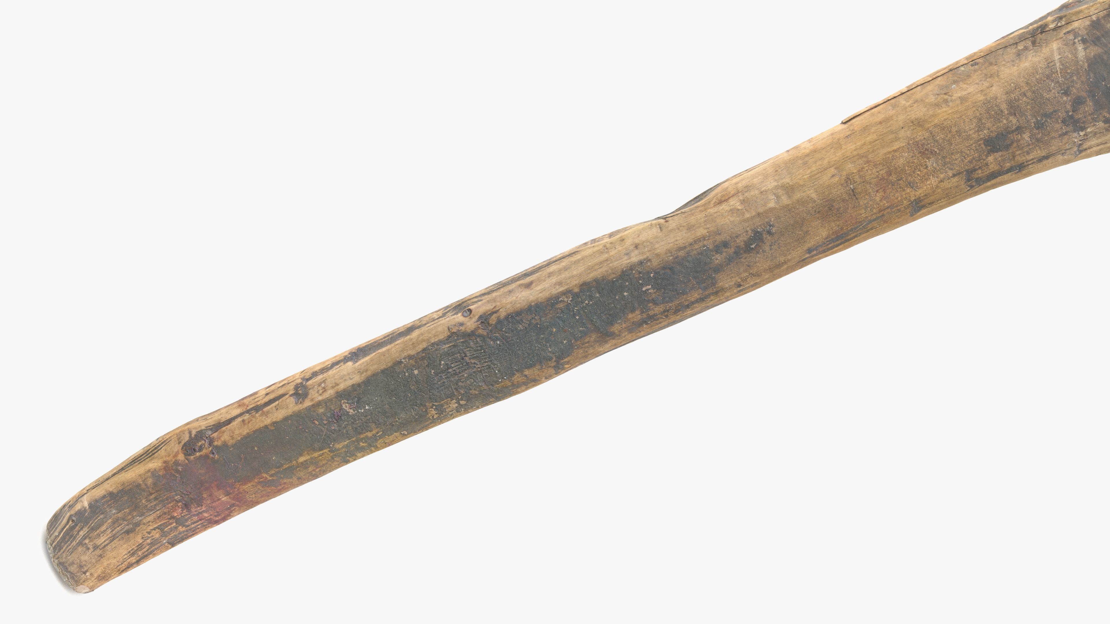 Axe Worn Low-poly 3D model_7