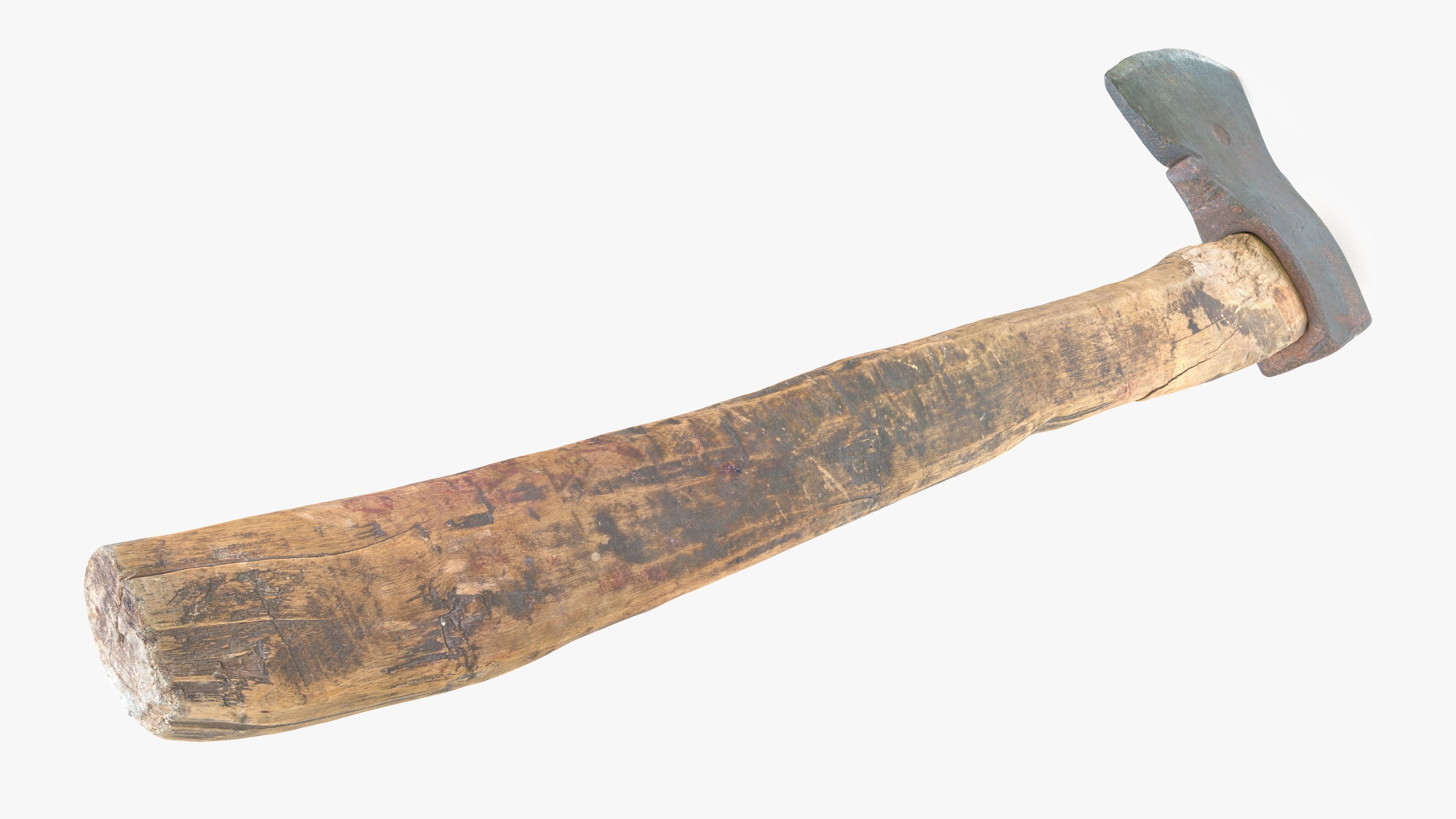 Axe Worn Low-poly 3D model_10