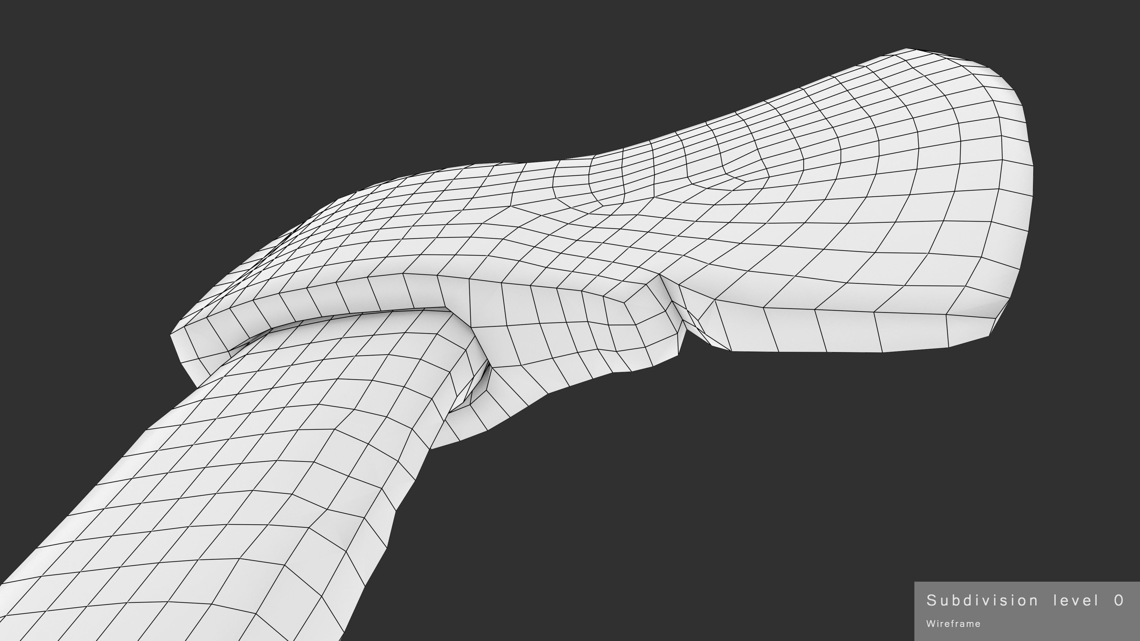 Axe Worn Low-poly 3D model_33