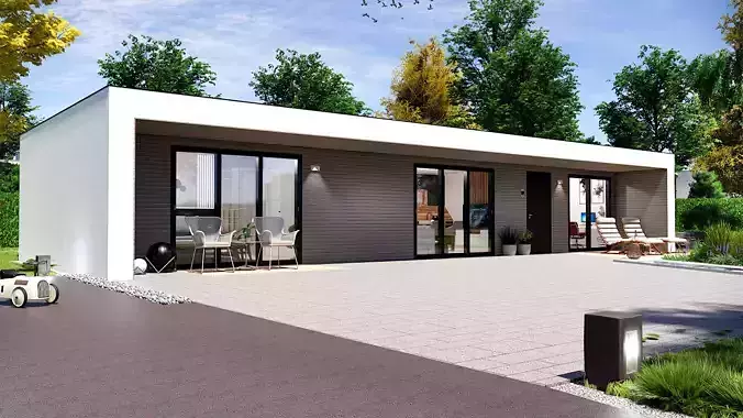 modern house on 75m2 TARA 75