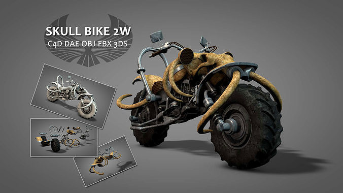 Skull Bike 2W 3D model