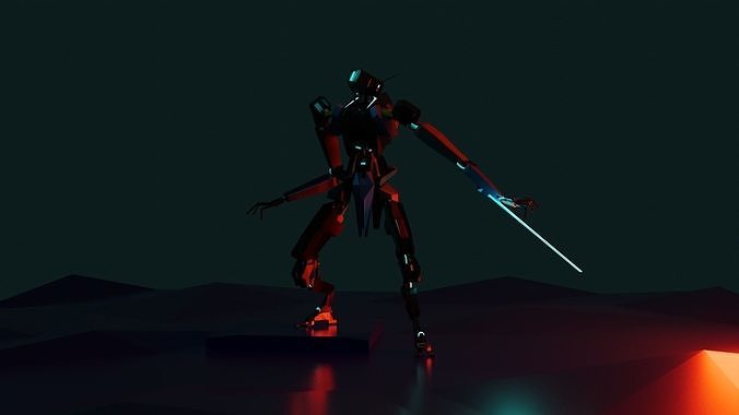 CCTV Robot low poly Low-poly 3D print model