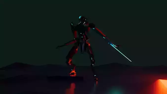 CCTV Robot low poly 3D print model