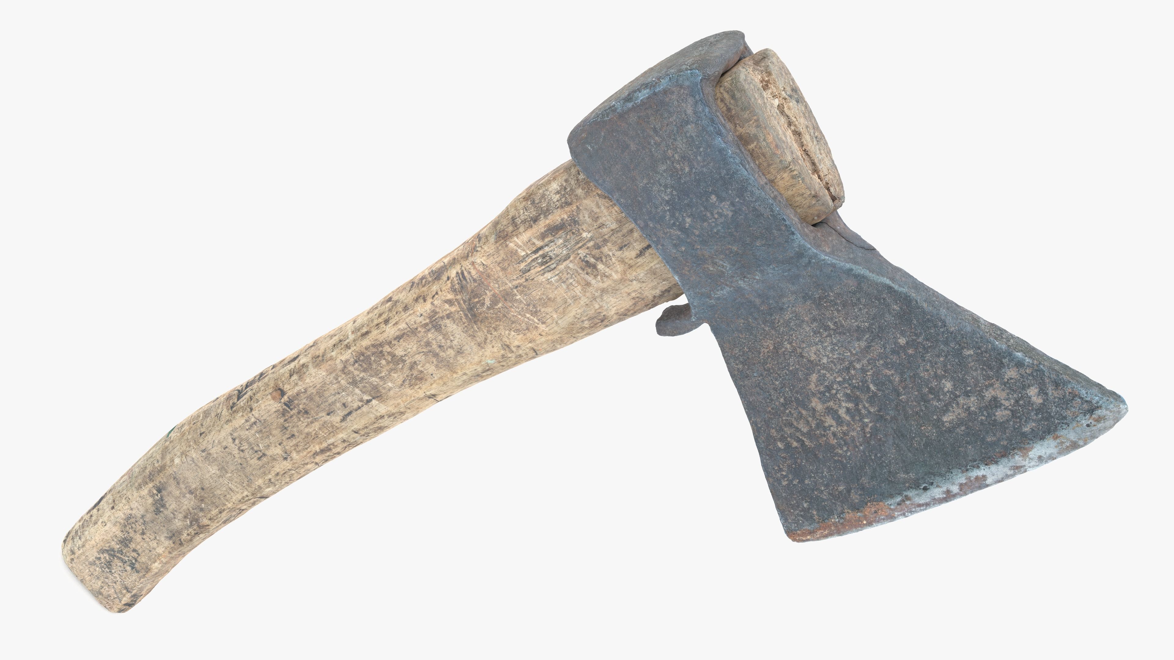  Axe Little Low-poly 3D model_1