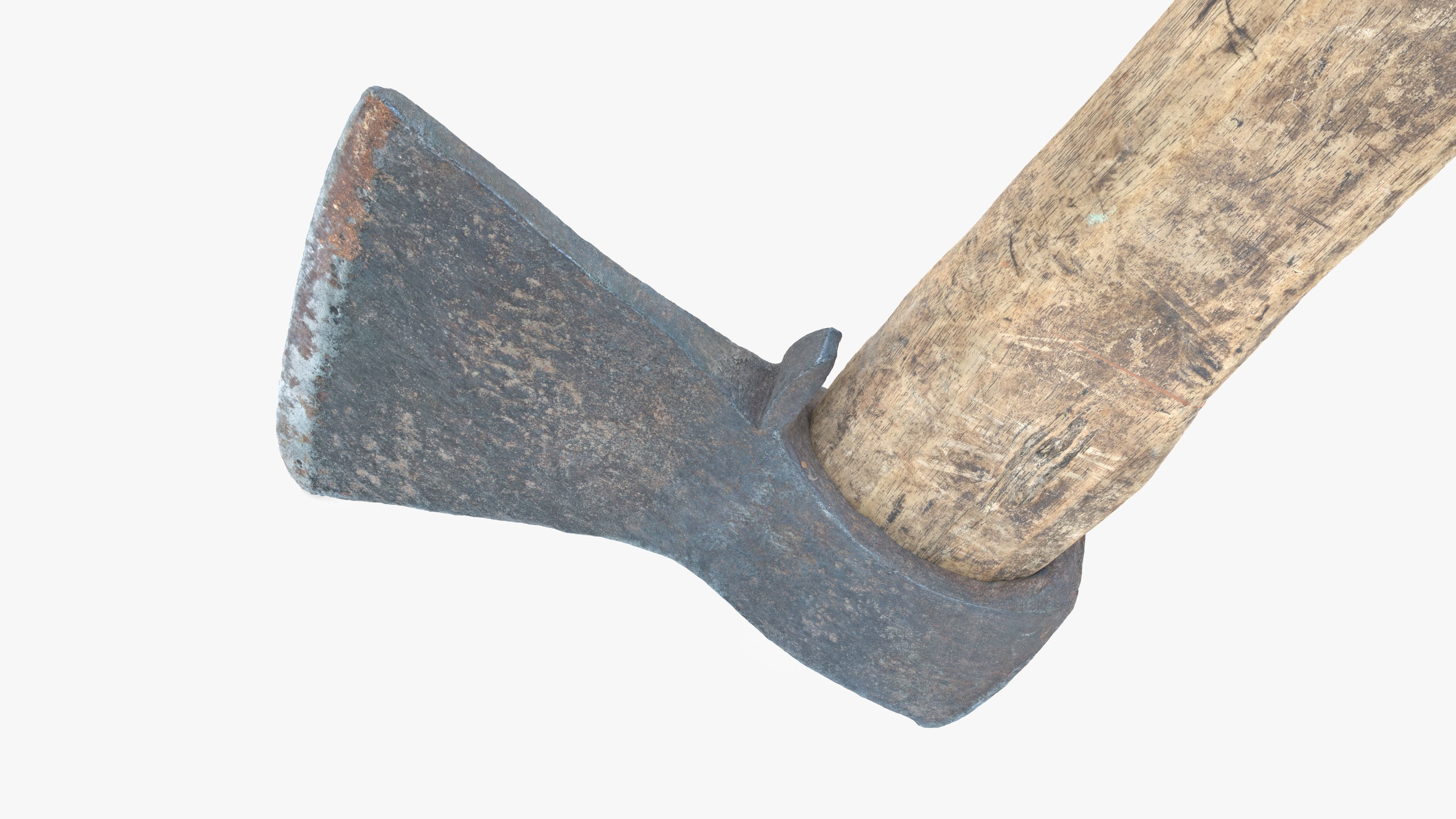  Axe Little Low-poly 3D model_16