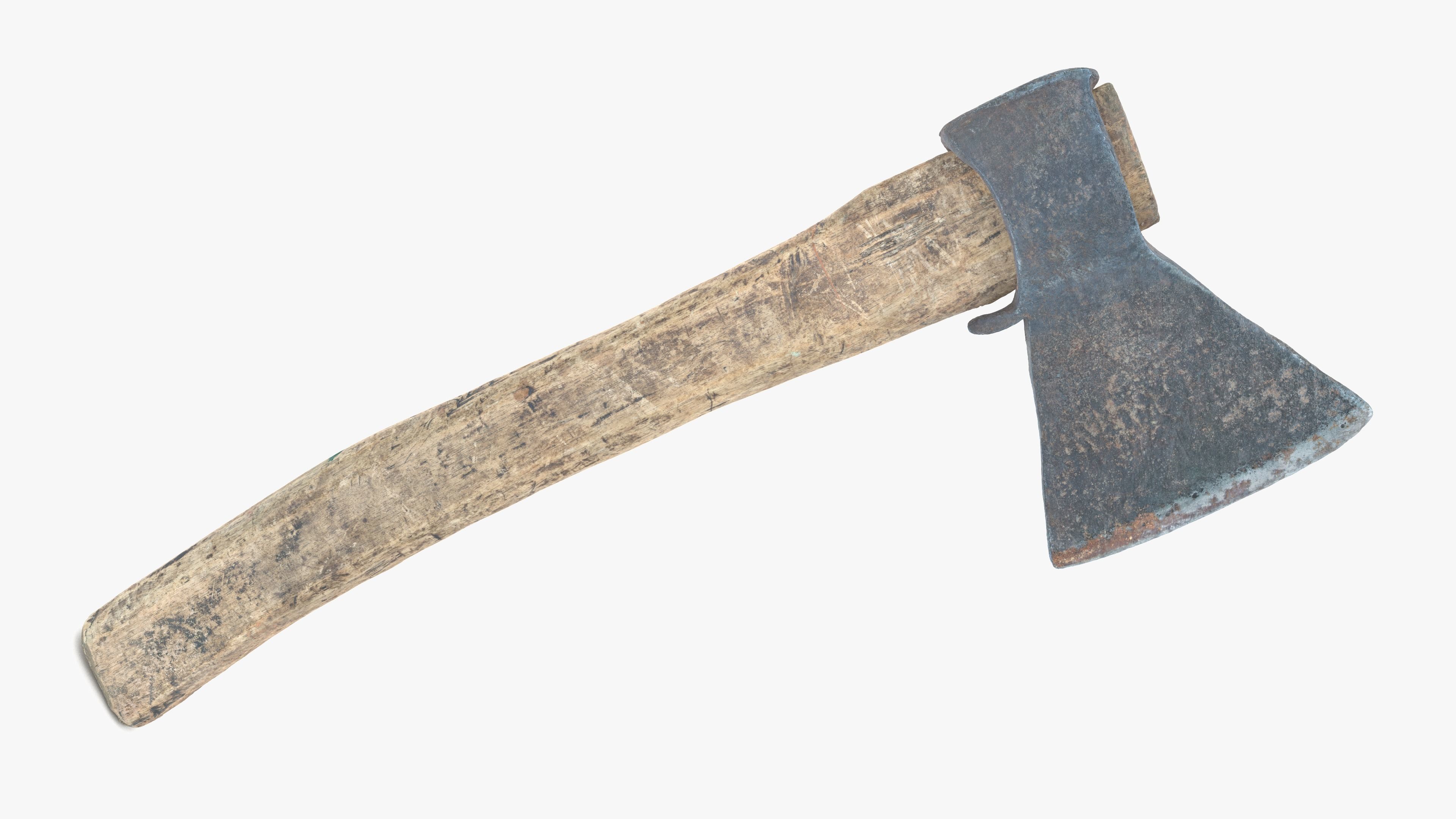  Axe Little Low-poly 3D model_7