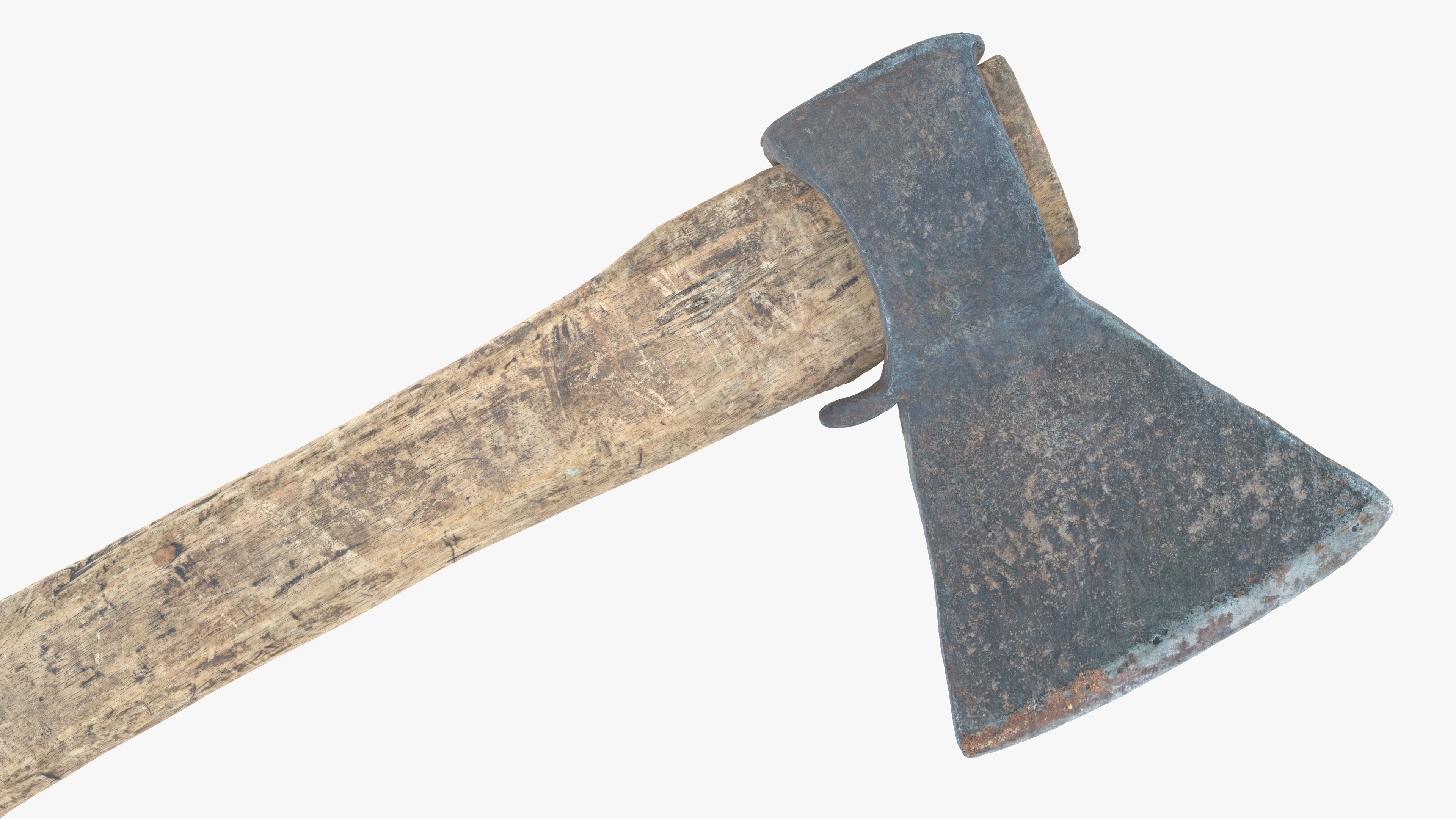  Axe Little Low-poly 3D model_10