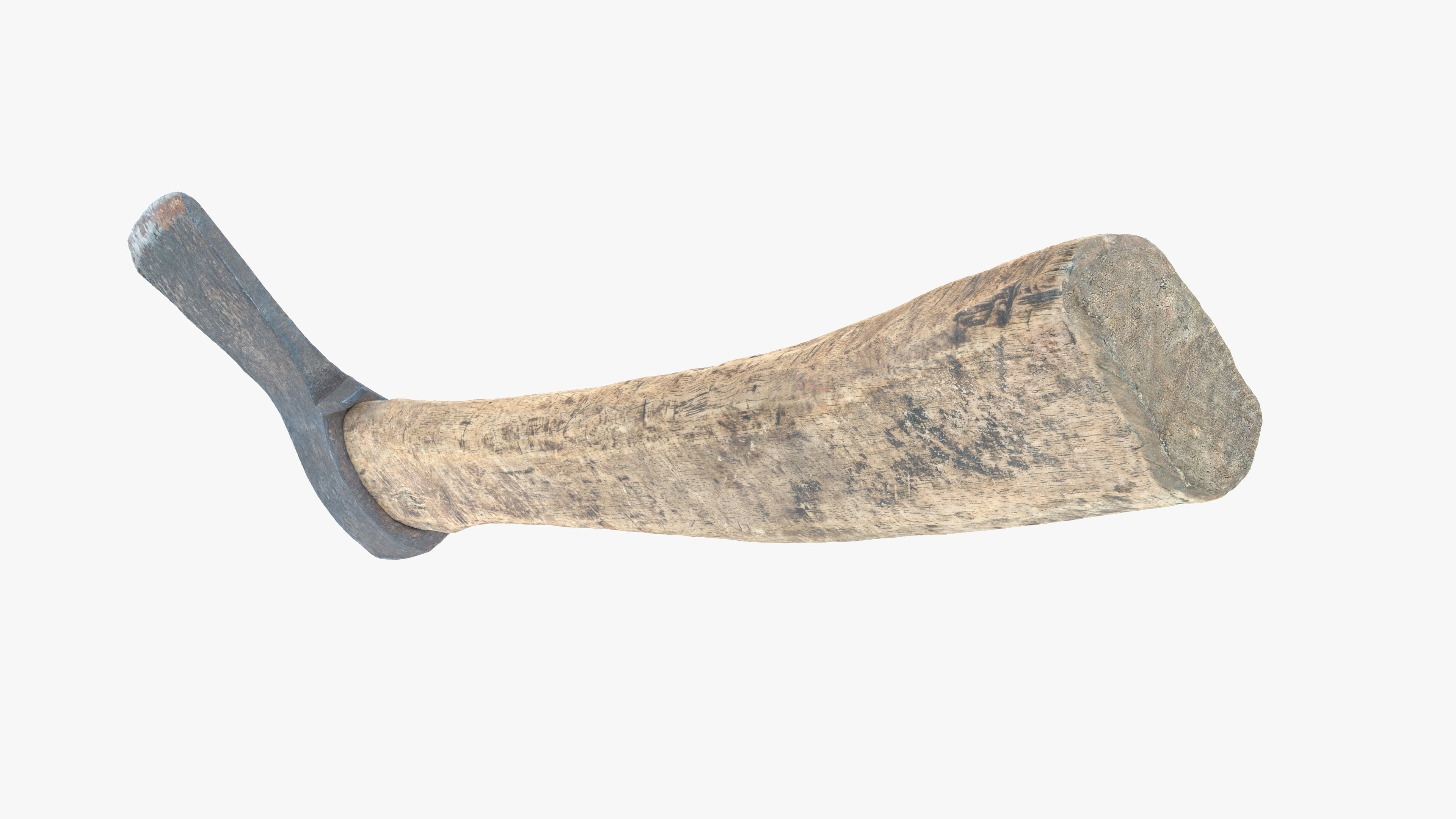  Axe Little Low-poly 3D model_14