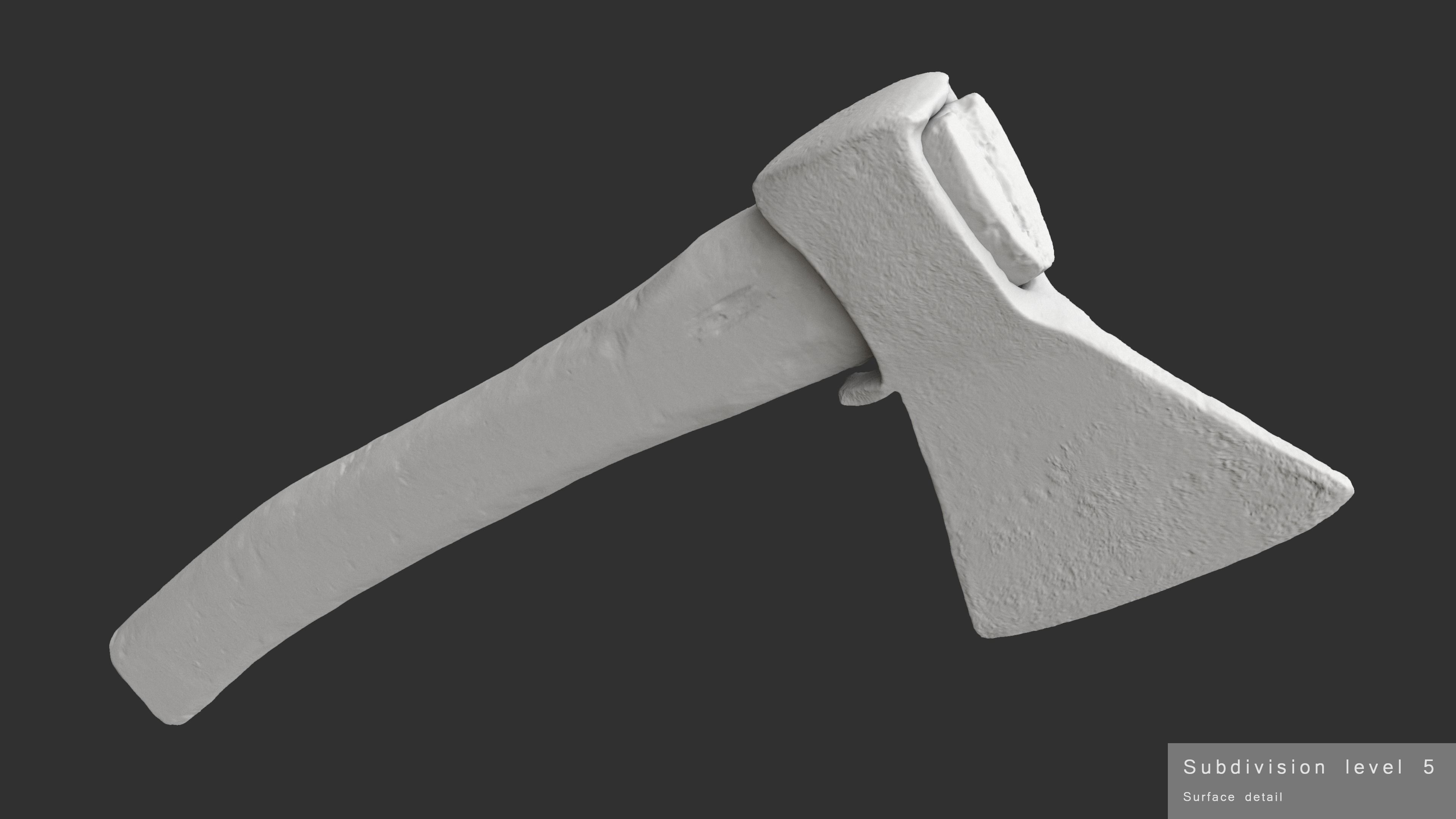  Axe Little Low-poly 3D model_24
