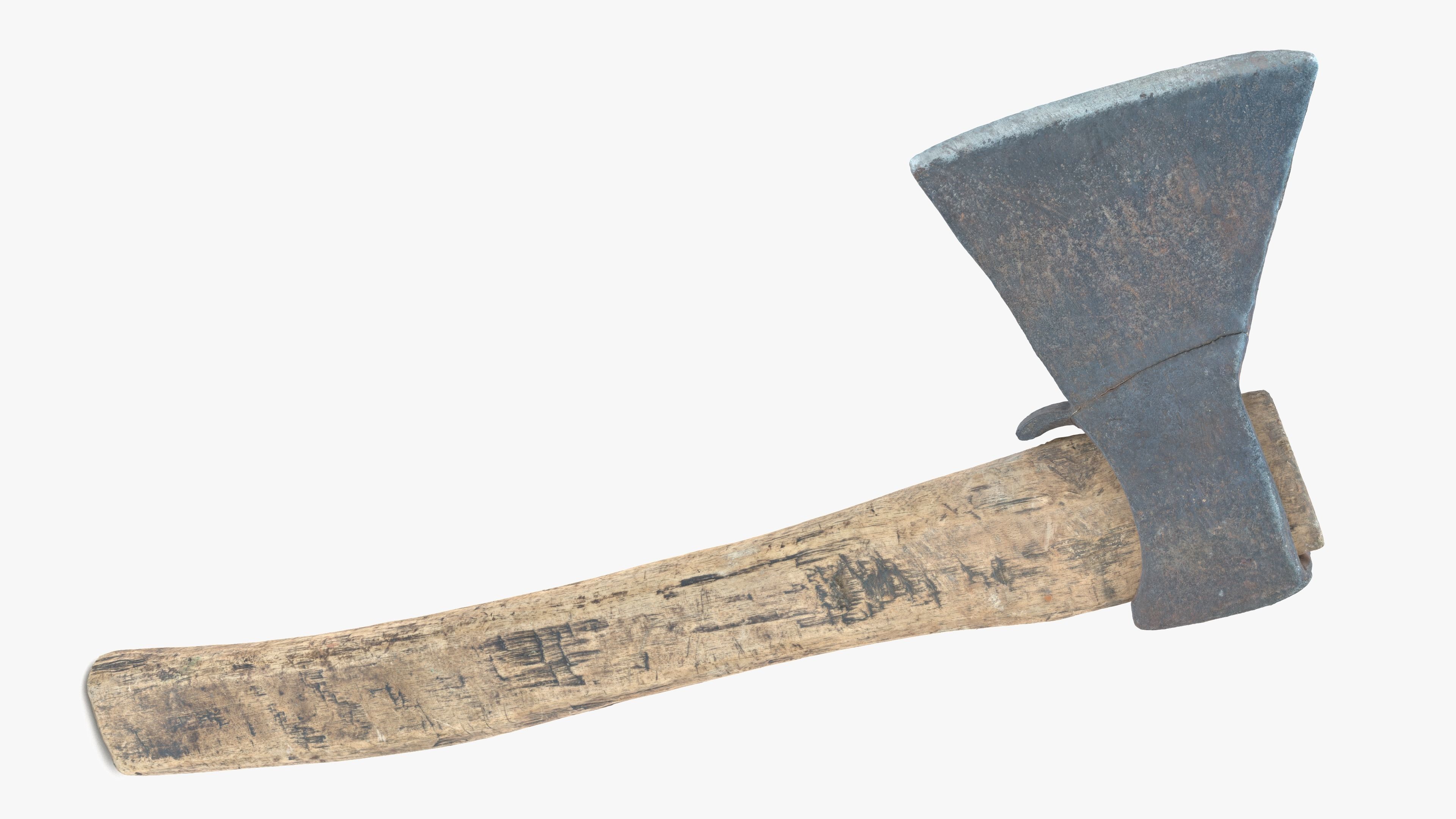  Axe Little Low-poly 3D model_8