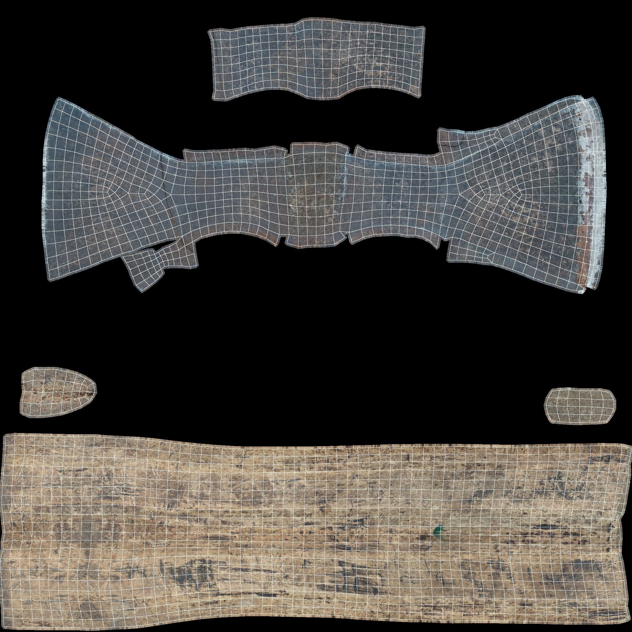  Axe Little Low-poly 3D model_37