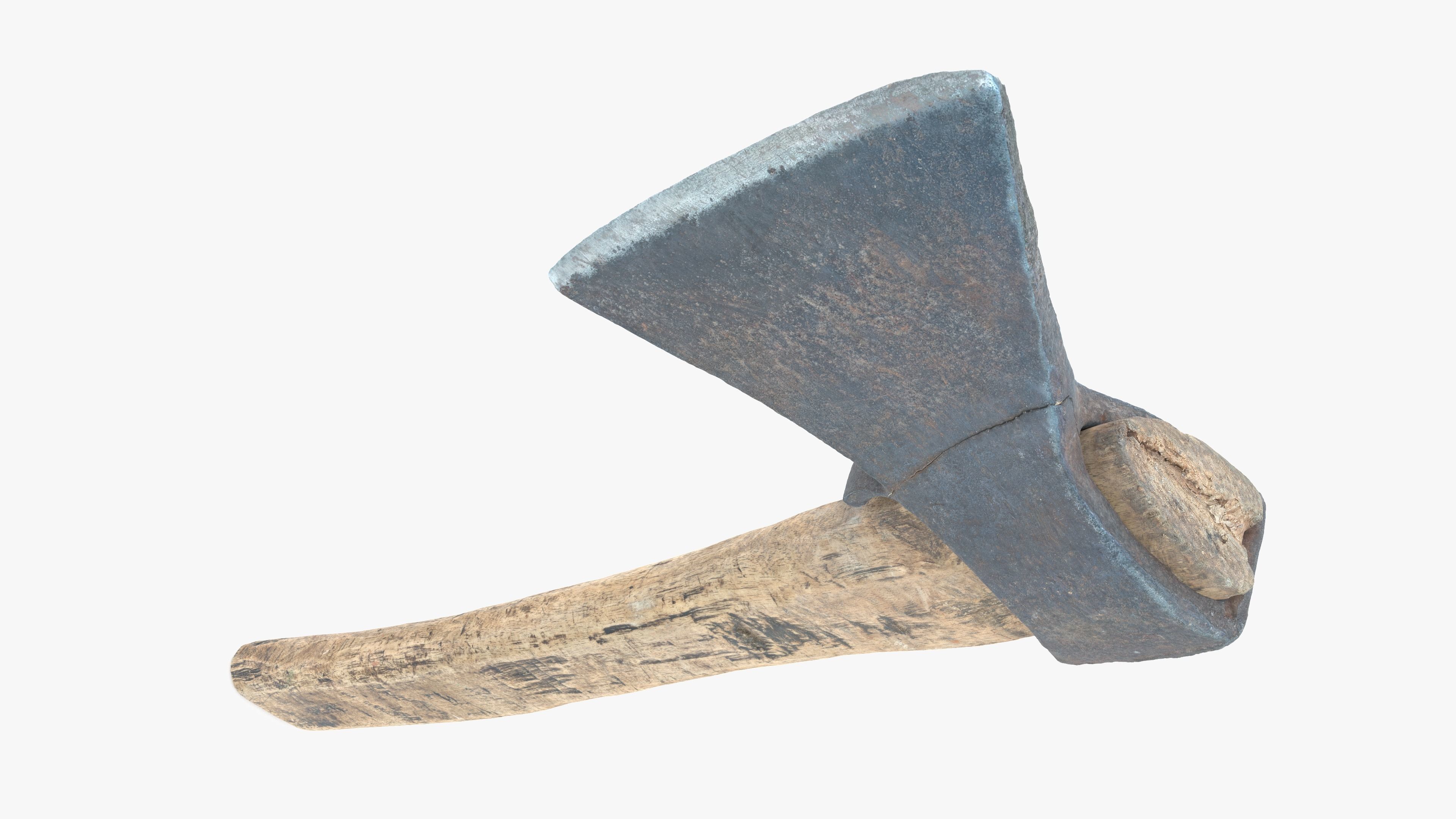  Axe Little Low-poly 3D model_5