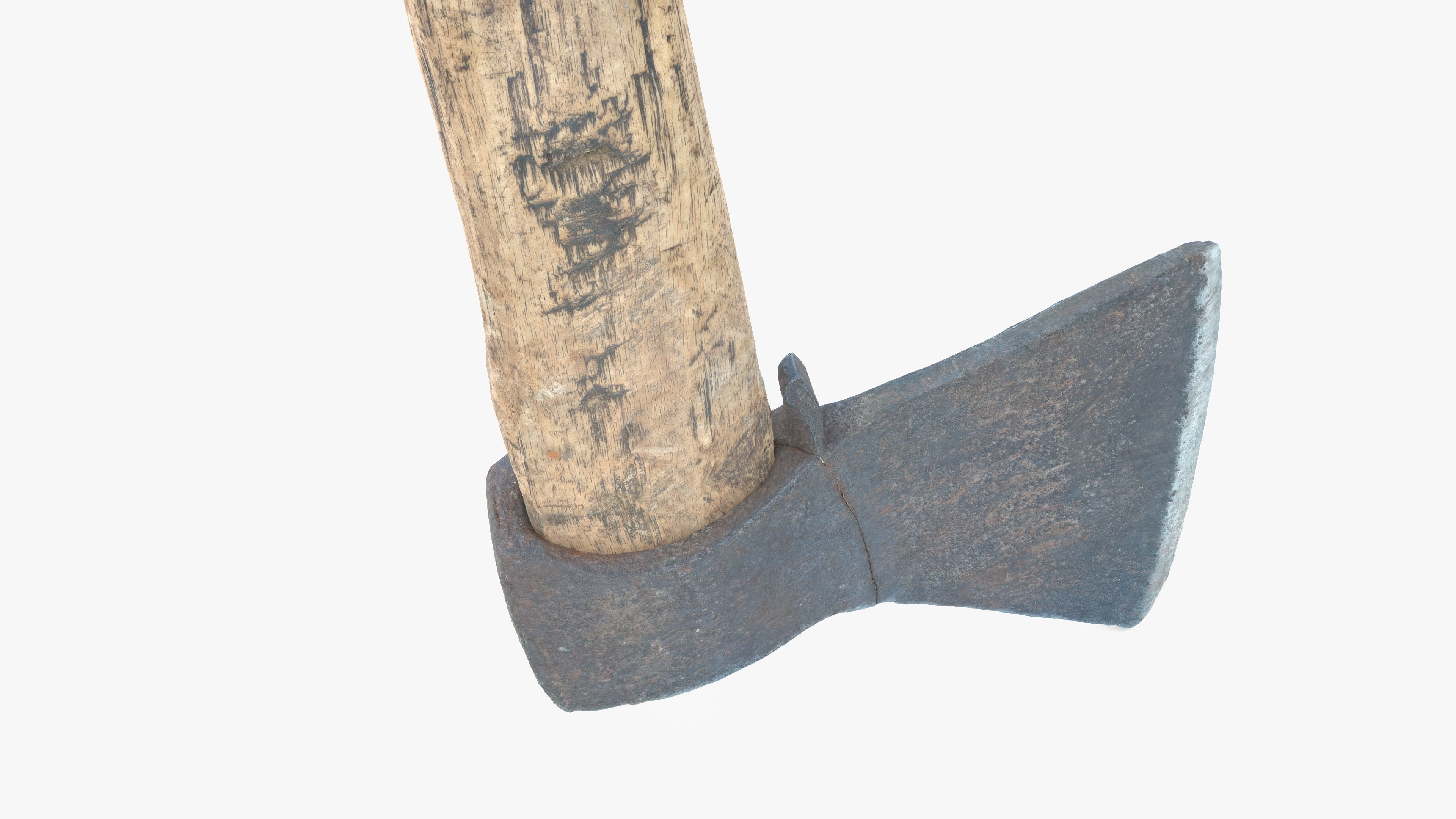  Axe Little Low-poly 3D model_17