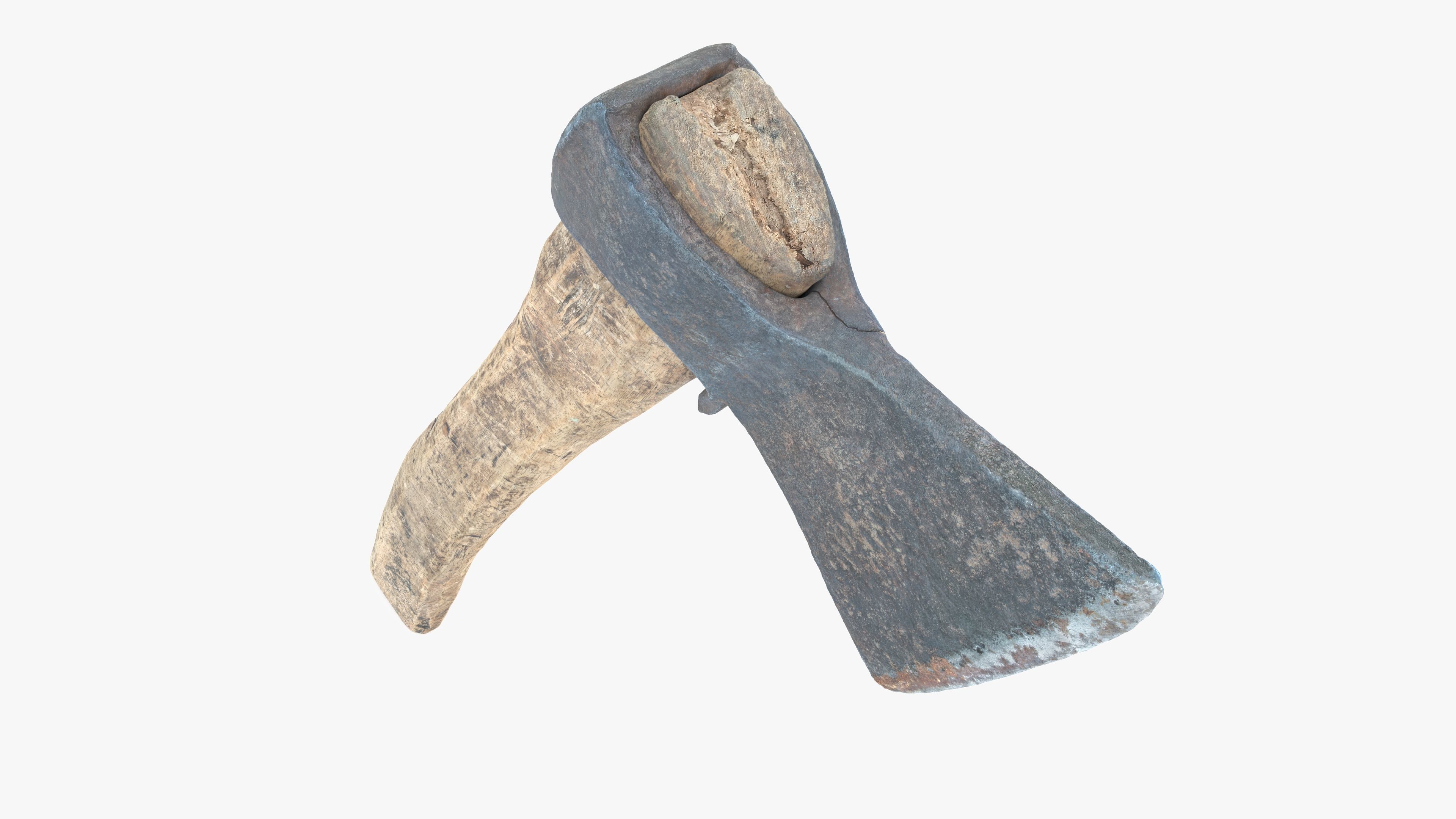  Axe Little Low-poly 3D model_2