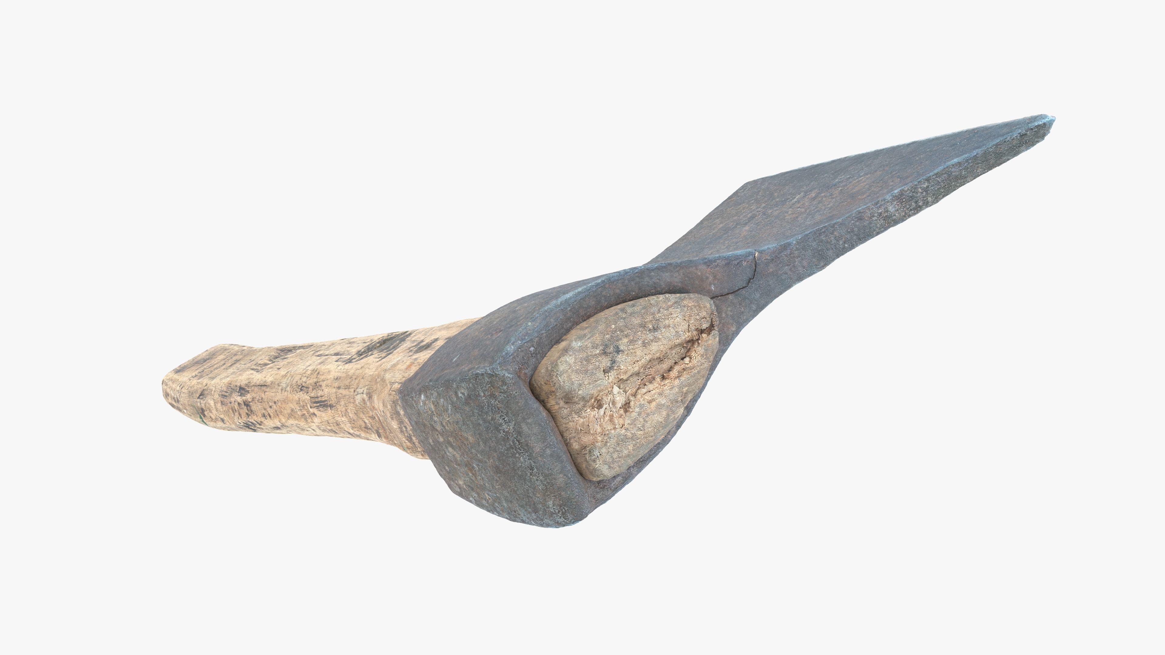  Axe Little Low-poly 3D model_9