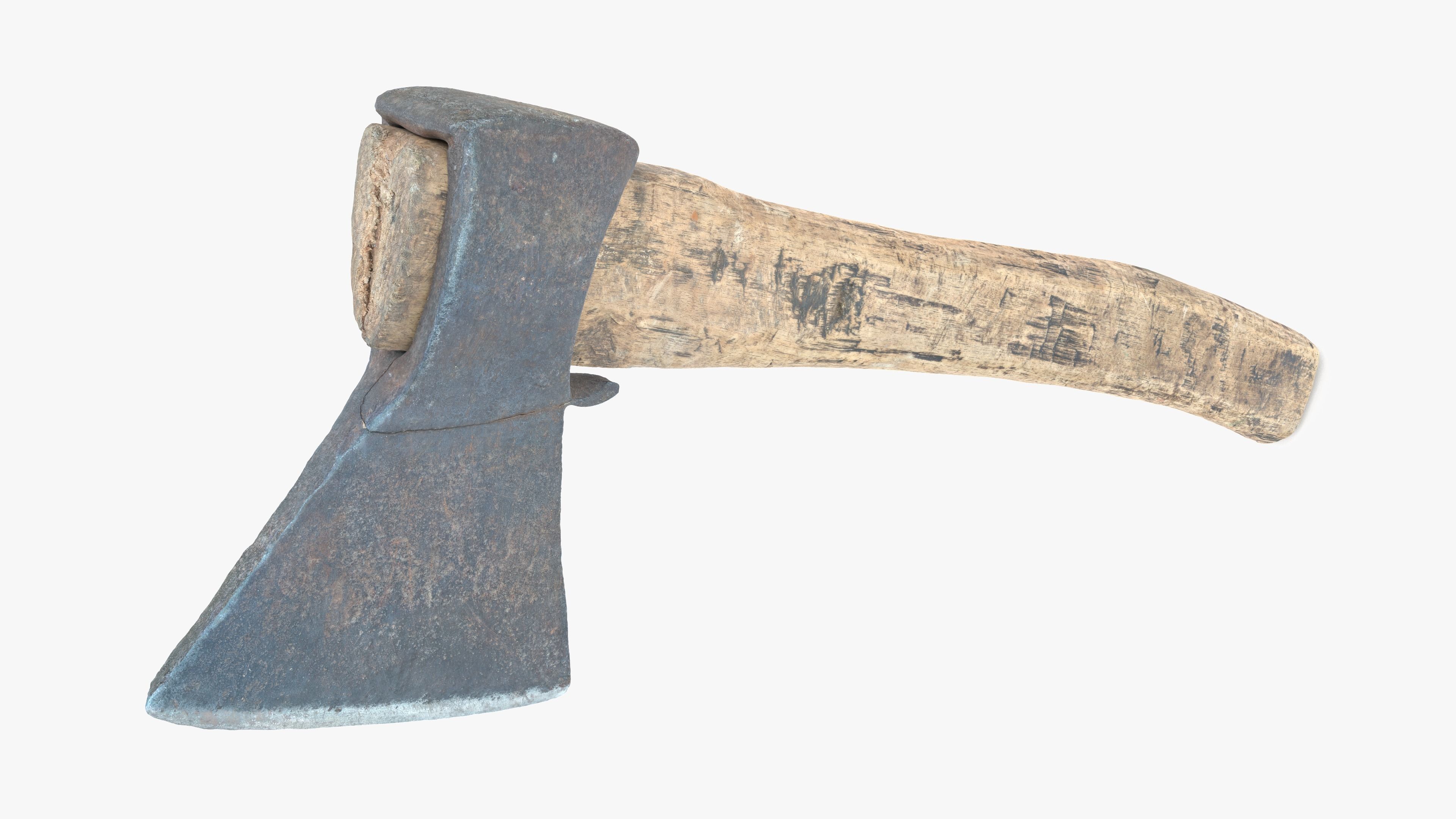  Axe Little Low-poly 3D model_3