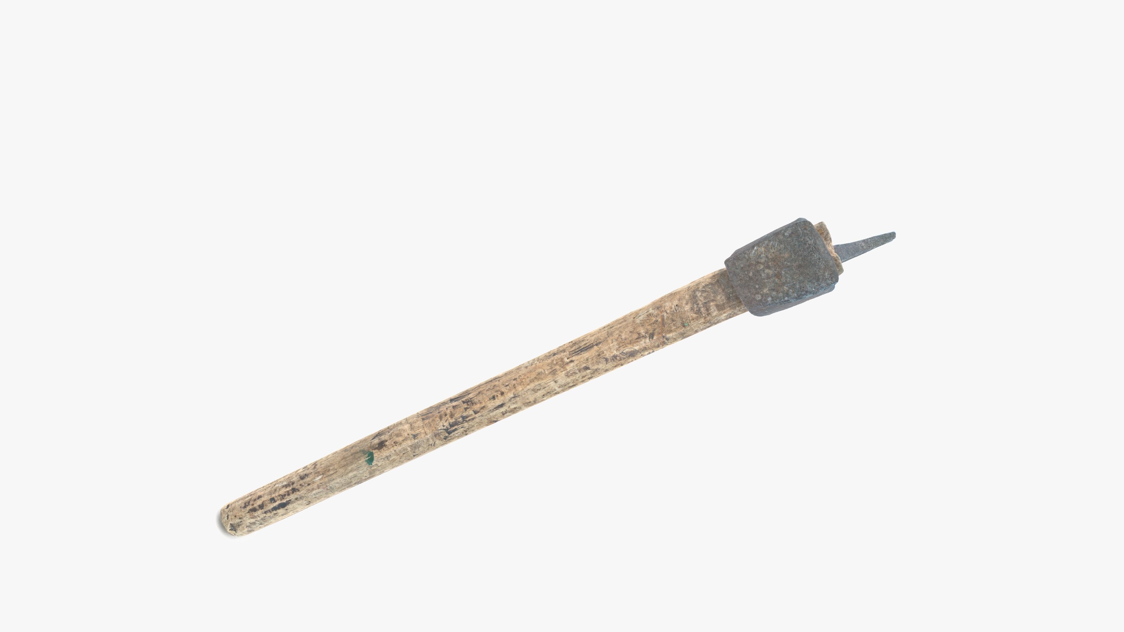  Axe Little Low-poly 3D model_19