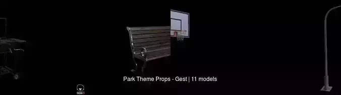 Park Theme Props - Gest 3D Model Collection