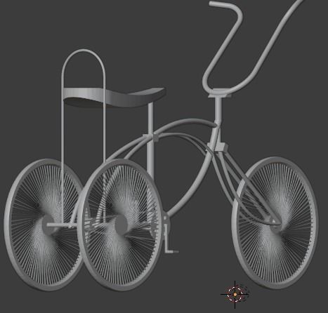 Bicycle 3wheel  Free 3D print model_4