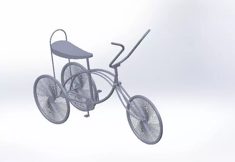 Bicycle 3wheel  Free 3D print model_0