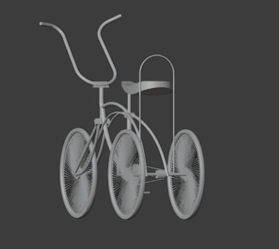 Bicycle 3wheel  Free 3D print model_3