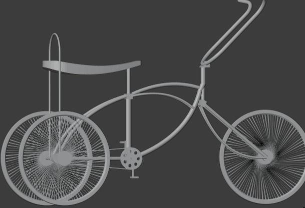 Bicycle 3wheel  Free 3D print model_5