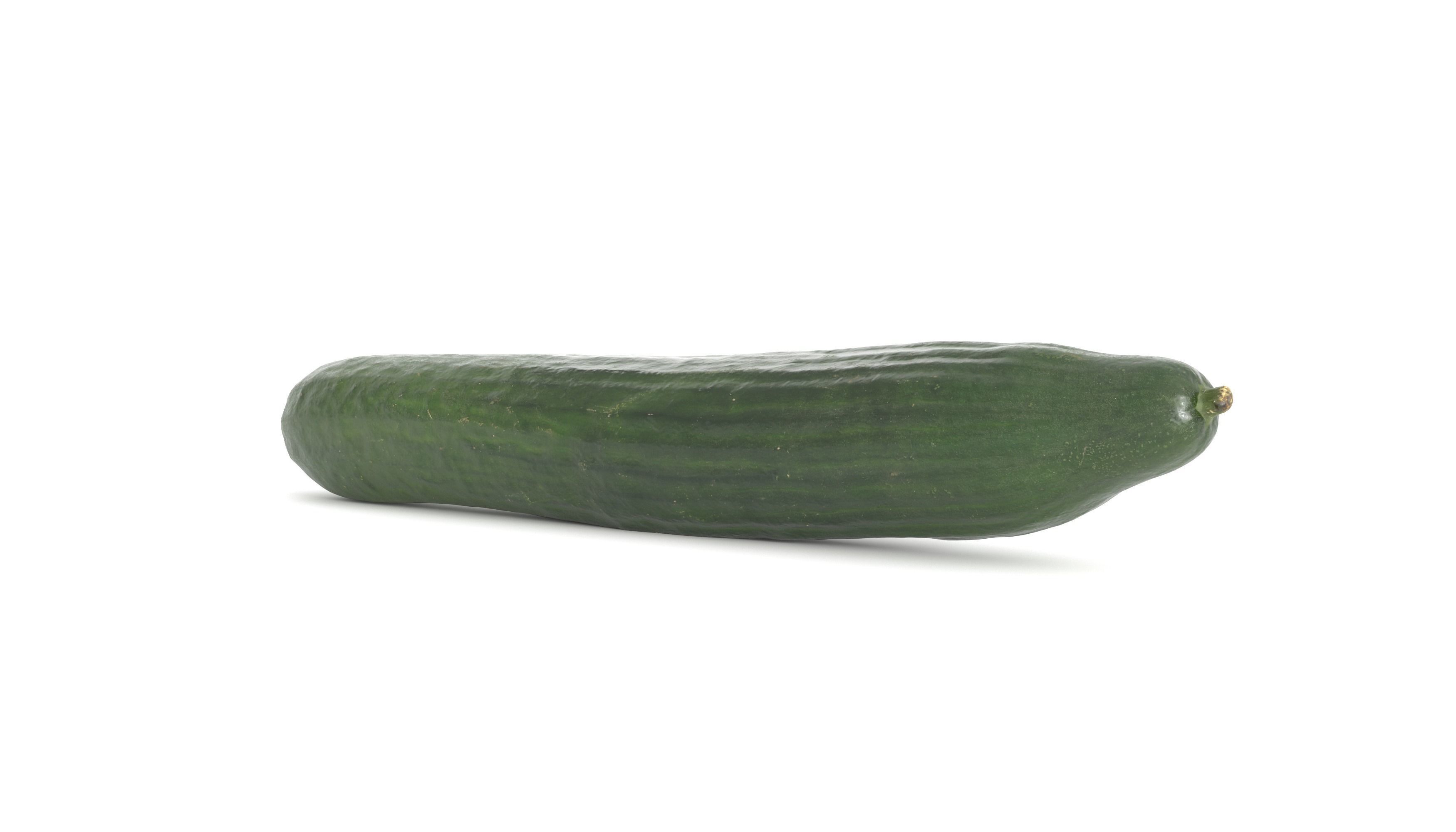 Cucumber Photoscan Low-poly 3D model_4