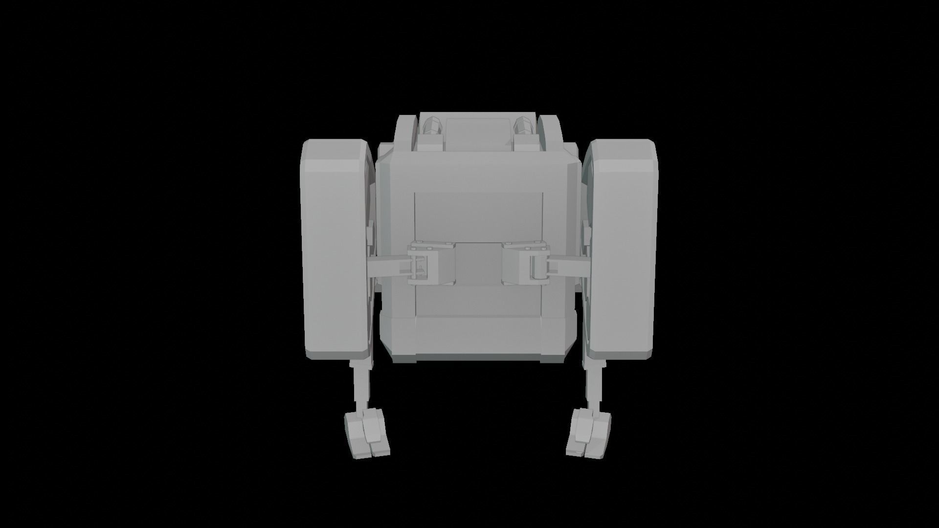 WALL E lowpoly - robot Low-poly 3D model_4