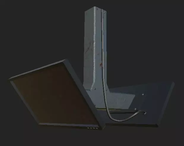 Hanging Monitor Low-poly 3D model_0