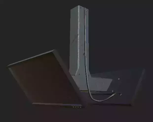 Hanging Monitor Low-poly 3D model