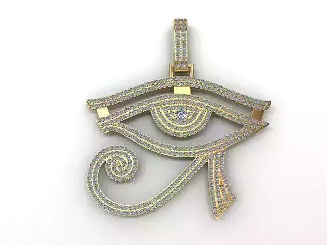 diamond eye of horus  necklaces