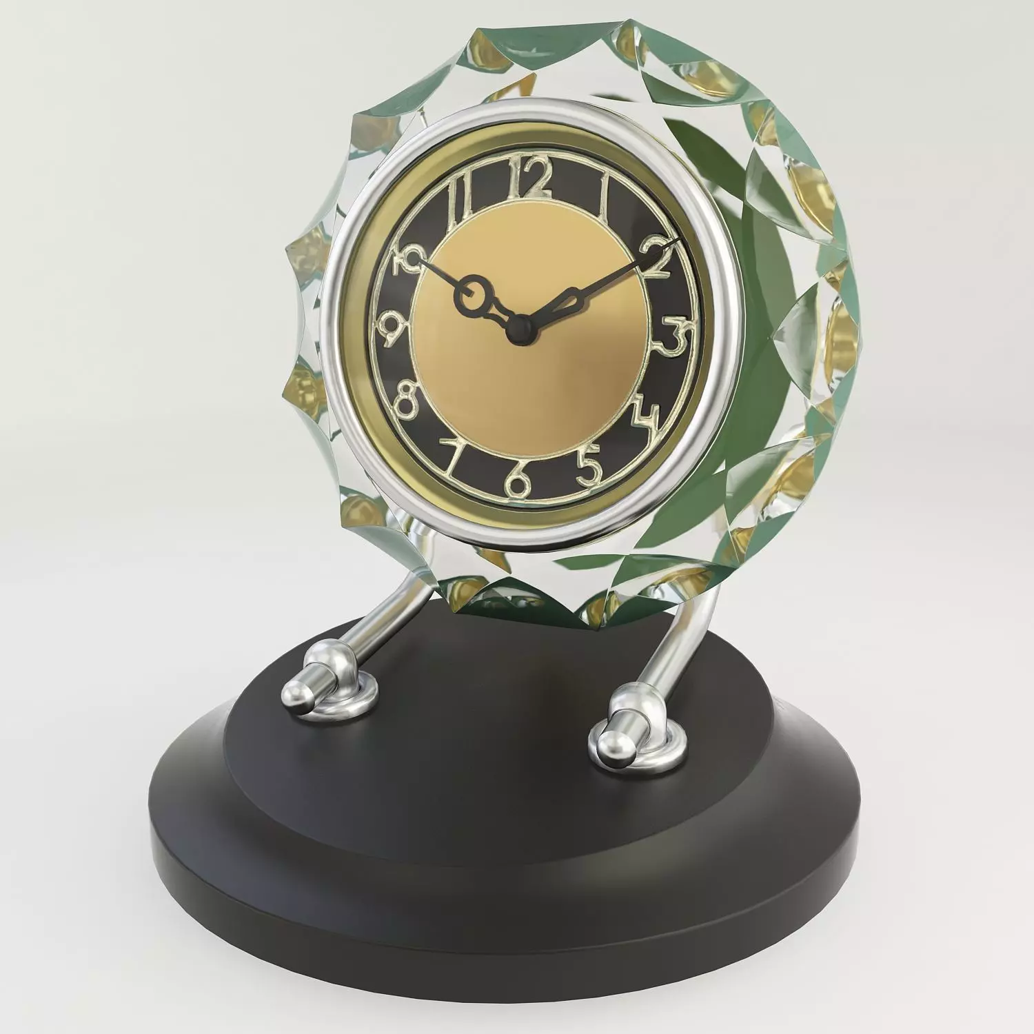 clock 3D Low-poly 3D model_0