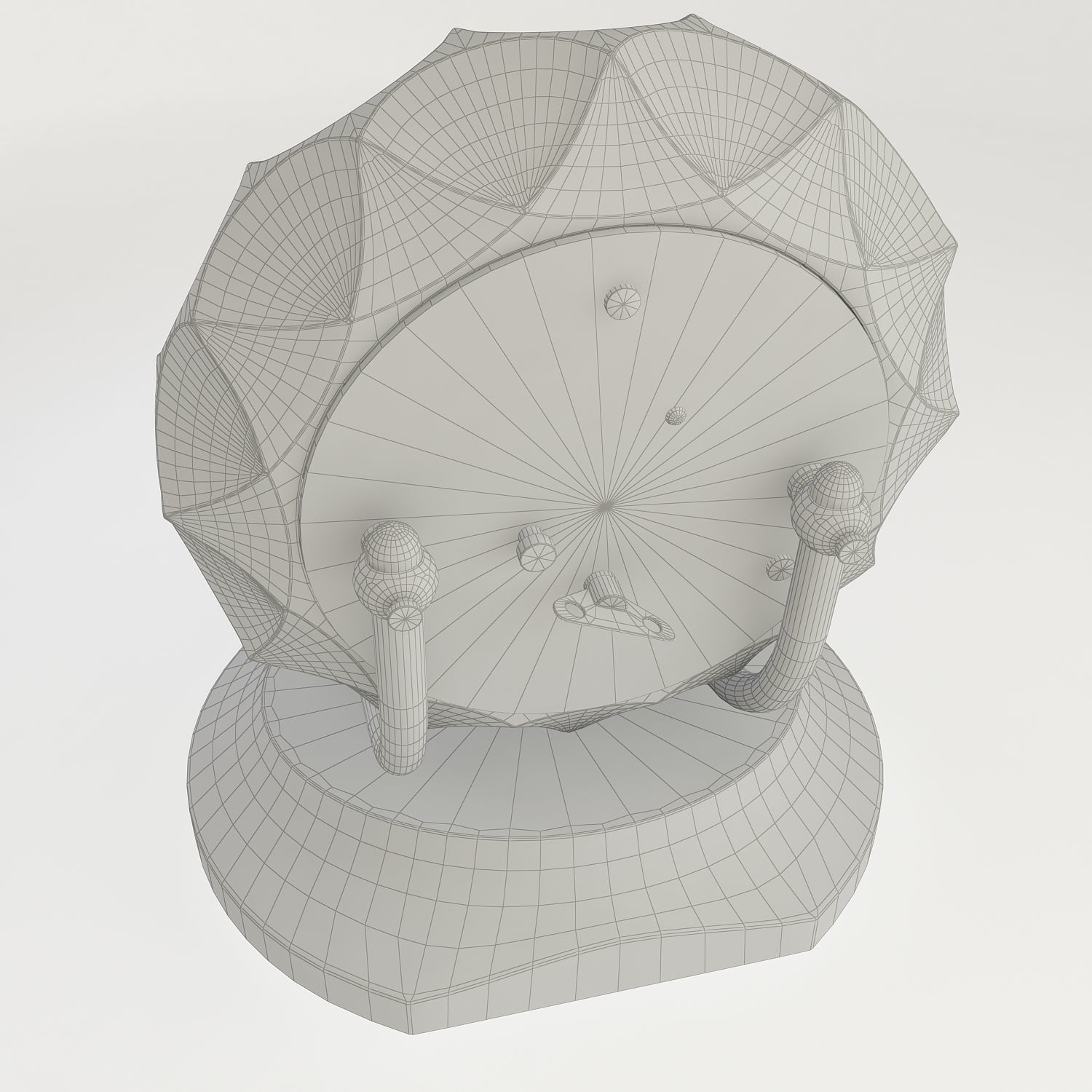 clock 3D Low-poly 3D model_7