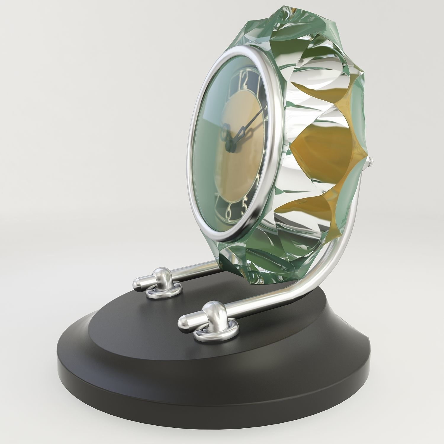 clock 3D Low-poly 3D model_3