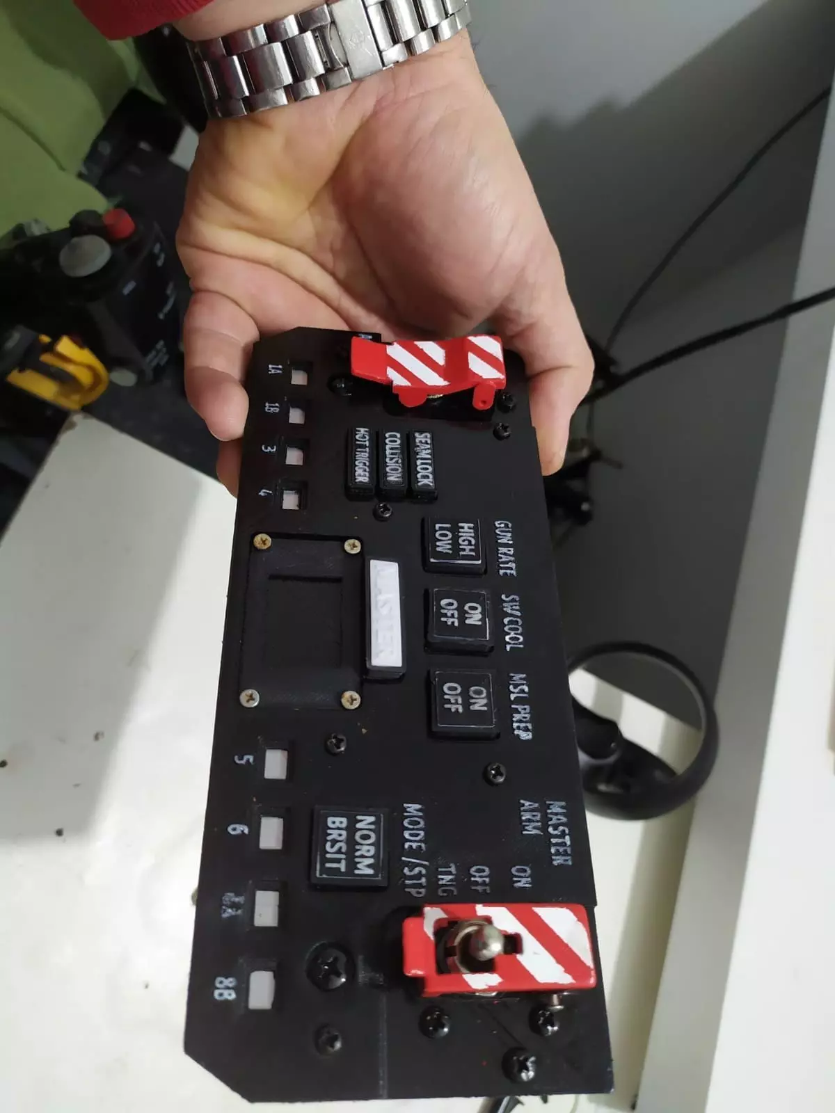 3D printable F-14 ACM panel with electronics compatible 3D print model_0