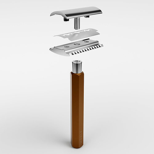 Hexagon Safety Razor 3D model