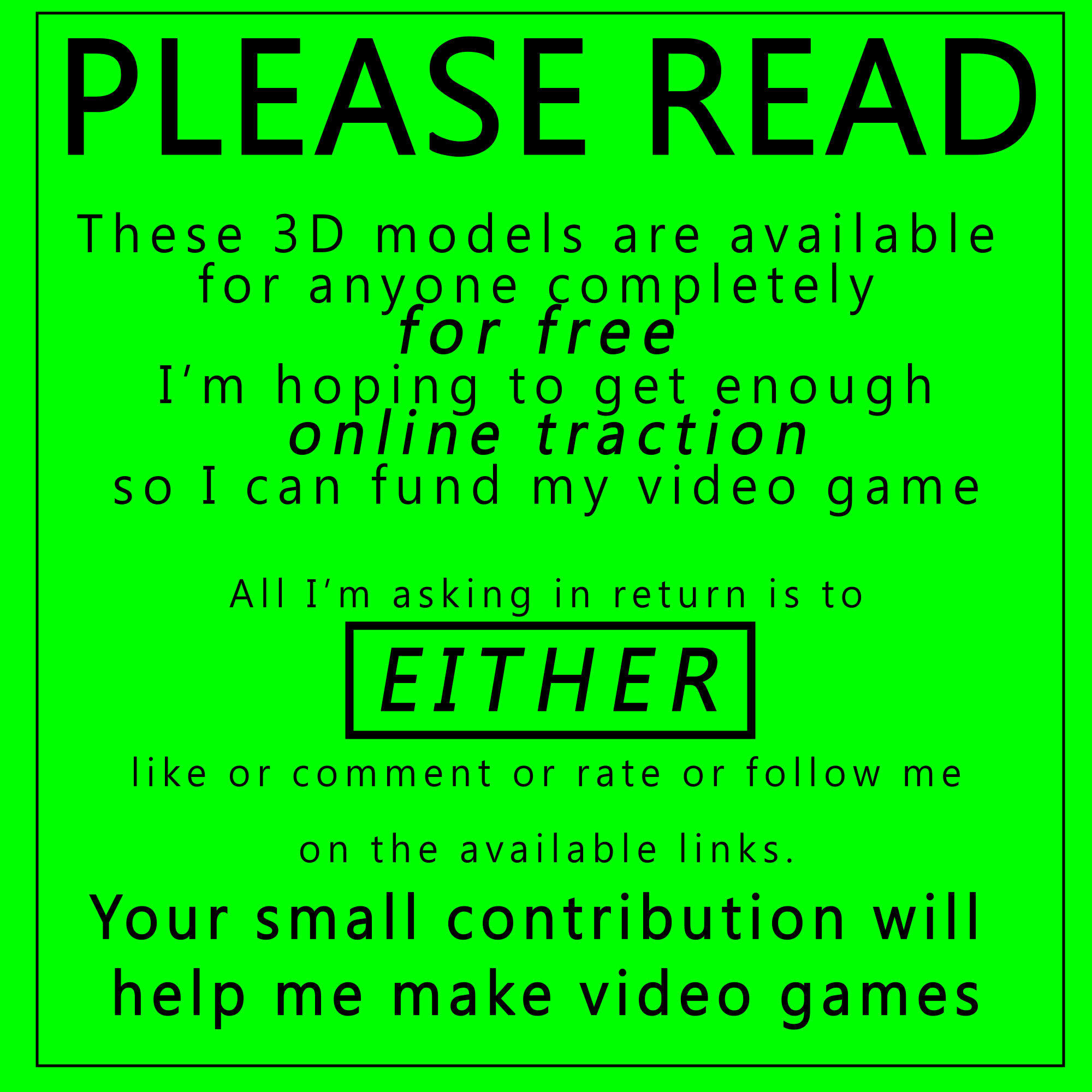 Old Rusty Metal Shopping Cart Free low-poly 3D model_3