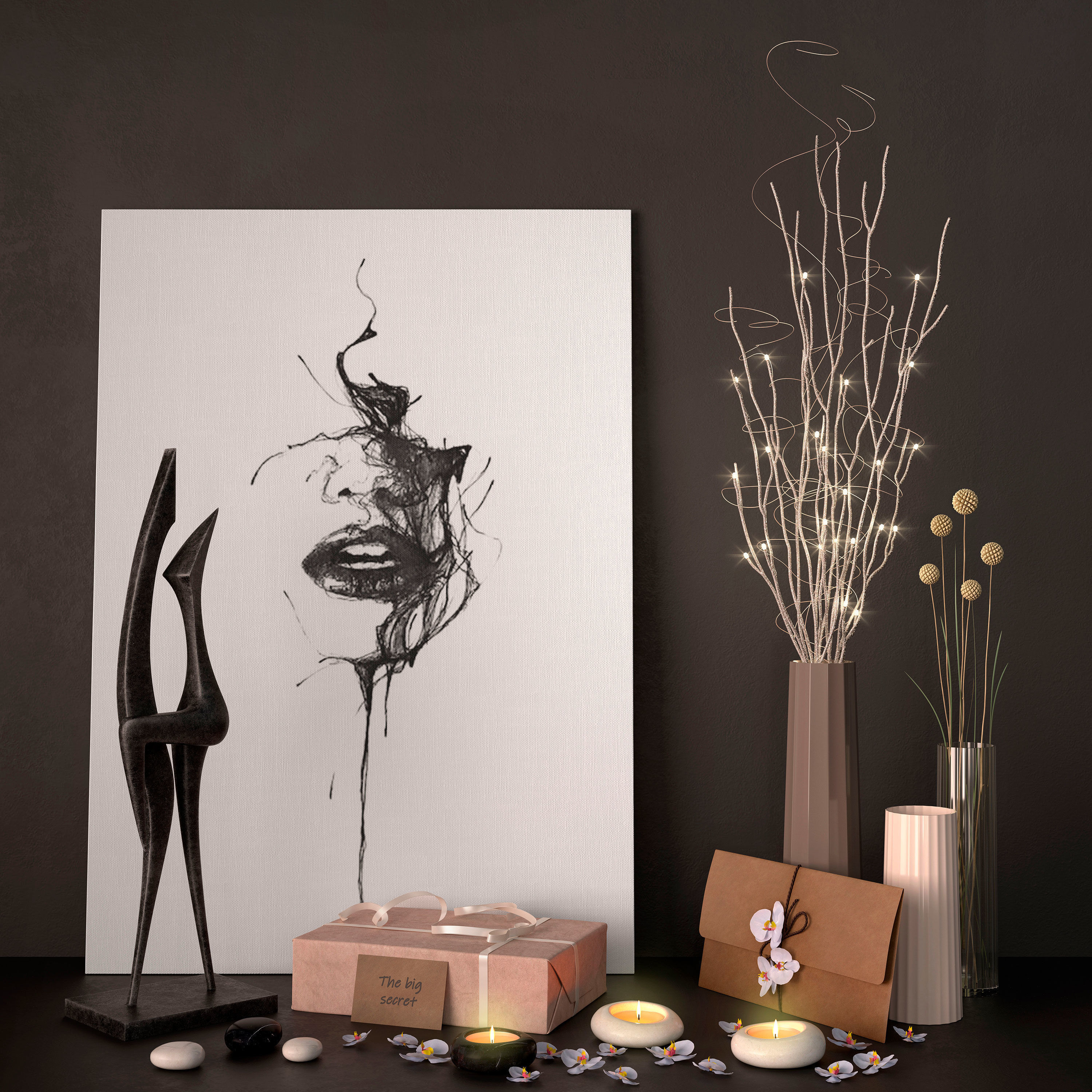 Decor - Luminous branches