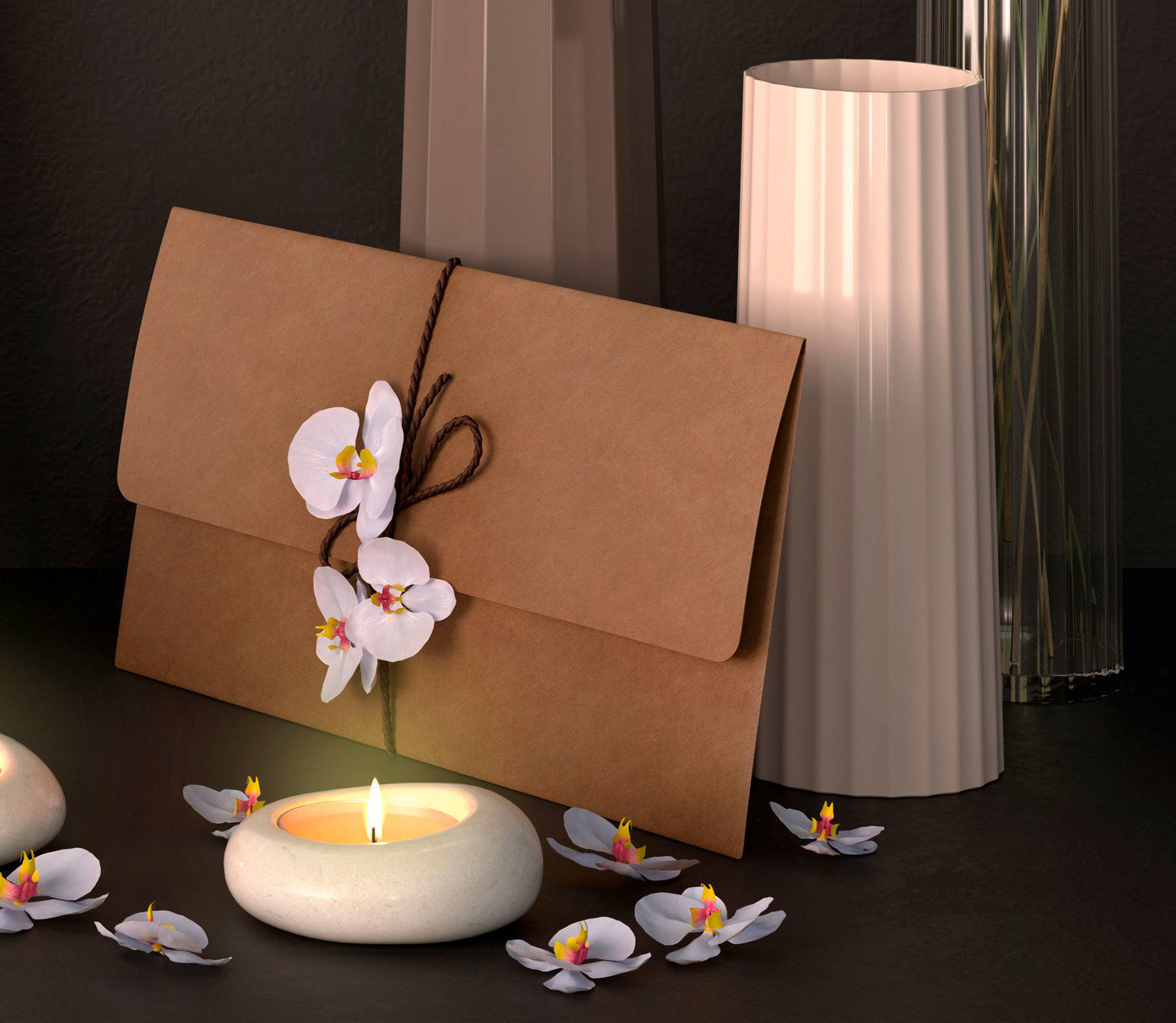 Decor - Luminous branches 3D model_4